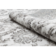 Tappeto MATEO 8037/644 Moderno cornice, fiori - strutturale grigio