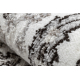 Tappeto MATEO 8037/644 Moderno cornice, fiori - strutturale grigio