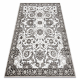Tapis MATEO 8037/944 Classique cadre, fleurs - structurel gris / beige 