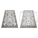 Tapis MATEO 8037/944 Classique cadre, fleurs - structurel gris / beige 