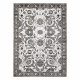 Tapis MATEO 8037/944 Moderno cornice, fiori - strutturale grigio / beige