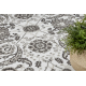 Tappeto MATEO 8037/944 Moderno cornice, fiori - strutturale grigio / beige