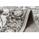 Tappeto MATEO 8037/944 Moderno cornice, fiori - strutturale grigio / beige