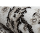 Tappeto MATEO 8037/944 Moderno cornice, fiori - strutturale grigio / beige