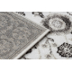 Tappeto MATEO 8037/944 Moderno cornice, fiori - strutturale grigio / beige