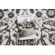 Tappeto MATEO 8037/944 Moderno cornice, fiori - strutturale grigio / beige