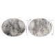 Carpet MATEO 8035/944 circle Modern palm leaves - structural grey / beige