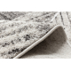 Teppich MATEO 8035/944 Kreis Modern Palmenblätter - Strukturell grau / beige