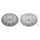 Tappeto MATEO 8037/644 cerchio Moderno cornice, fiori - strutturale grigio 
