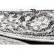 Tappeto MATEO 8037/644 cerchio Moderno cornice, fiori - strutturale grigio 