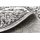 Tappeto MATEO 8037/644 cerchio Moderno cornice, fiori - strutturale grigio 