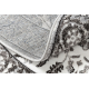 Tappeto MATEO 8037/644 cerchio Moderno cornice, fiori - strutturale grigio 
