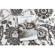 Tappeto MATEO 8037/644 cerchio Moderno cornice, fiori - strutturale grigio 