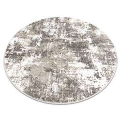 Covor MATEO 8038/944 cerc Modern vintage - structural gri / bej
