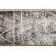 Tapis de couloir MATEO 8031/944 Moderne, géométrique, triangles - structurel gris / beige
