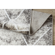 Tapis de couloir MATEO 8031/944 Moderne, géométrique, triangles - structurel gris / beige