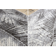 Alfombra de pasillo MATEO 8035/644 Moderna hojas de palma - estructural gris 