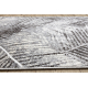 Tapis de couloir MATEO 8035/644 Moderne feuilles de palmier - structurel gris 
