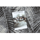 Vloerbekleding MATEO 8035/644 Modern palmbladeren - structureel grijs