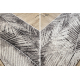 Traversa MATEO 8035/944 Modern frunze de palmier - structural gri / bej