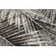 Tapis de couloir MATEO 8035/944 Moderne feuilles de palmier - structurel gris / beige