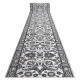 Passatoia MATEO 8037/644 Moderno cornice, fiori - strutturale griggio 