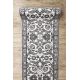 Passatoia MATEO 8037/644 Moderno cornice, fiori - strutturale griggio 