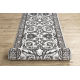 Passatoia MATEO 8037/644 Moderno cornice, fiori - strutturale griggio 