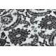 Passatoia MATEO 8037/644 Moderno cornice, fiori - strutturale griggio 