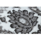 Passatoia MATEO 8037/644 Moderno cornice, fiori - strutturale griggio 