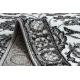 Passatoia MATEO 8037/644 Moderno cornice, fiori - strutturale griggio 