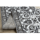 Passatoia MATEO 8037/644 Moderno cornice, fiori - strutturale griggio 