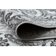 Passatoia MATEO 8037/644 Moderno cornice, fiori - strutturale griggio 