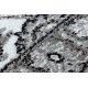 Behúň MATEO 8037/644 Klasické vzor rámu, kvety - štruktúrna sivá