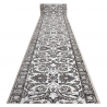 Chodnik MATEO 8037/944 Nowoczesny ramka, kwiaty - strukturalny szary / beż