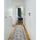 Passatoia MATEO 8037/944 Moderno cornice, fiori - strutturale grigio / beige