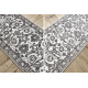Passatoia MATEO 8037/944 Moderno cornice, fiori - strutturale grigio / beige