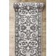 Passatoia MATEO 8037/944 Moderno cornice, fiori - strutturale grigio / beige