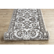 Passatoia MATEO 8037/944 Moderno cornice, fiori - strutturale grigio / beige