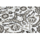 Tapis de couloir MATEO 8037/944 Classique cadre, fleurs - structurel gris / beige