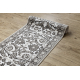 Passatoia MATEO 8037/944 Moderno cornice, fiori - strutturale grigio / beige