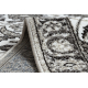 Passatoia MATEO 8037/944 Moderno cornice, fiori - strutturale grigio / beige
