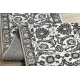Passatoia MATEO 8037/944 Moderno cornice, fiori - strutturale grigio / beige