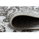 Passatoia MATEO 8037/944 Moderno cornice, fiori - strutturale grigio / beige