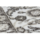 Passatoia MATEO 8037/944 Moderno cornice, fiori - strutturale grigio / beige