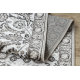 Passatoia MATEO 8037/944 Moderno cornice, fiori - strutturale grigio / beige