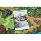 TAPIS REBEL ROADS Dino World 29 Dinosaures, antidérapant pour enfants - gris / vert 