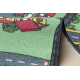 ALFOMBRA REBEL ROADS Playtime 95 Pequeño pueblo, antideslizante para niños - gris / verde 