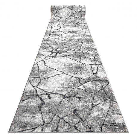 Pločnik moderna COZY 8873 Cracks Puknuti beton - Strukturne, dvije razine flora tamno Siva