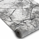 Moderný behúň COZY 8873 Cracks, prasknutý betón - Štrukturálny, dve vrstvy rúna tmavosivá